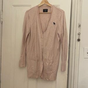 Abercrombie and Fitch Dusty Pink Cardigan